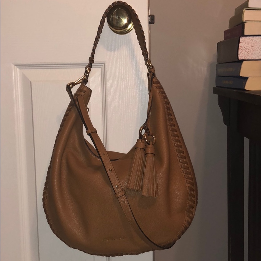 SOLD Michael Kors tan leather tote/crossbody